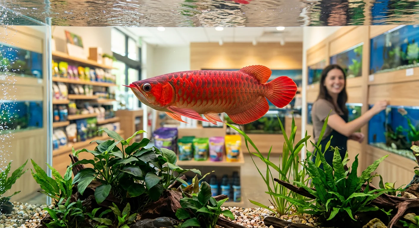 Asiatisk Arowana Super Red – Den ikoniske dragefisk