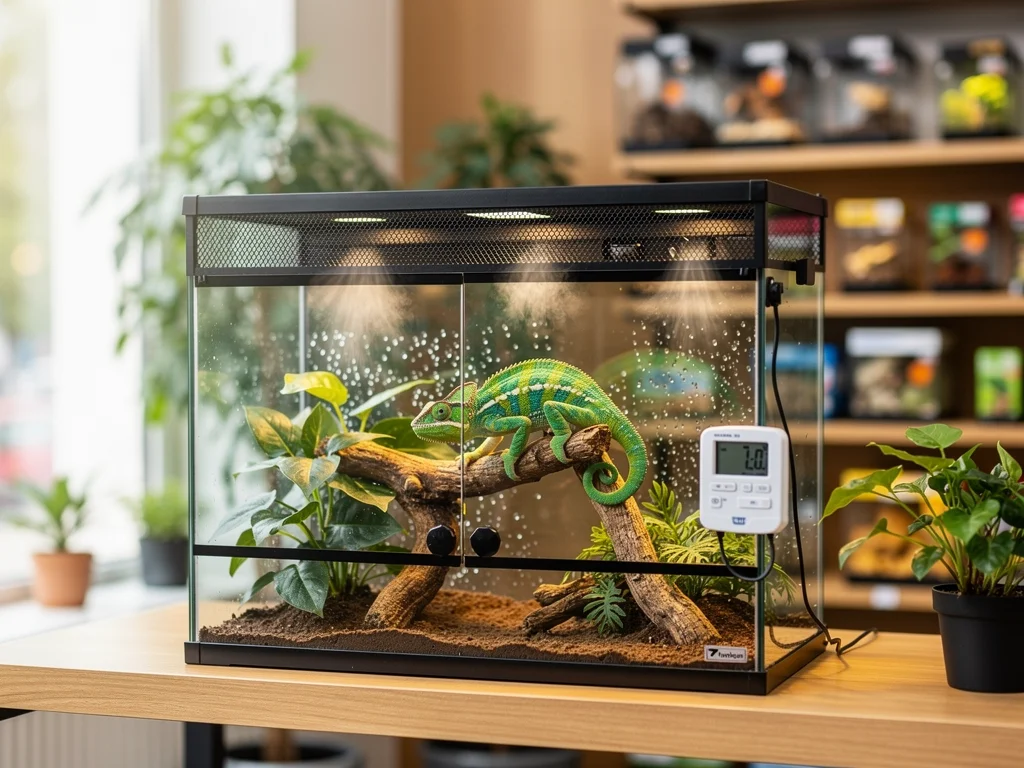 Luftfugtighed og Ventilation i Kamæleon Terrarier
