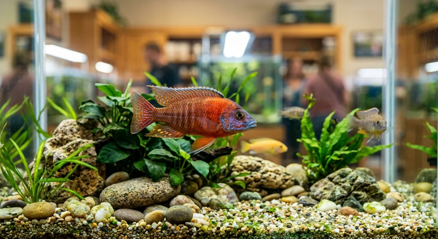 Ild Påfugle Cichlide (Aulonocara sp. Firefish) – Den flammende skønhed fra Lake Malawi