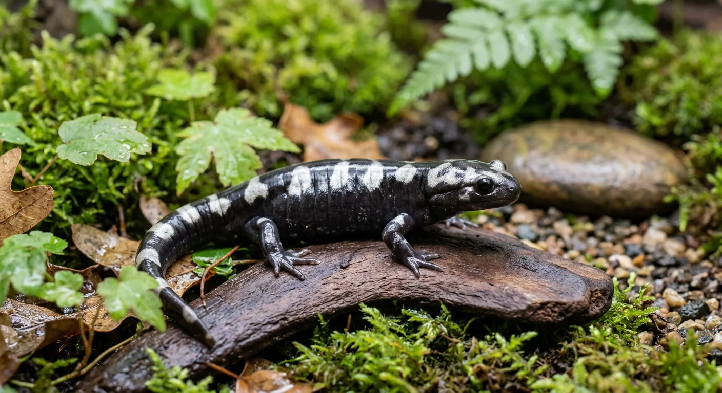 Marmor salamander (Ambystoma opacum)