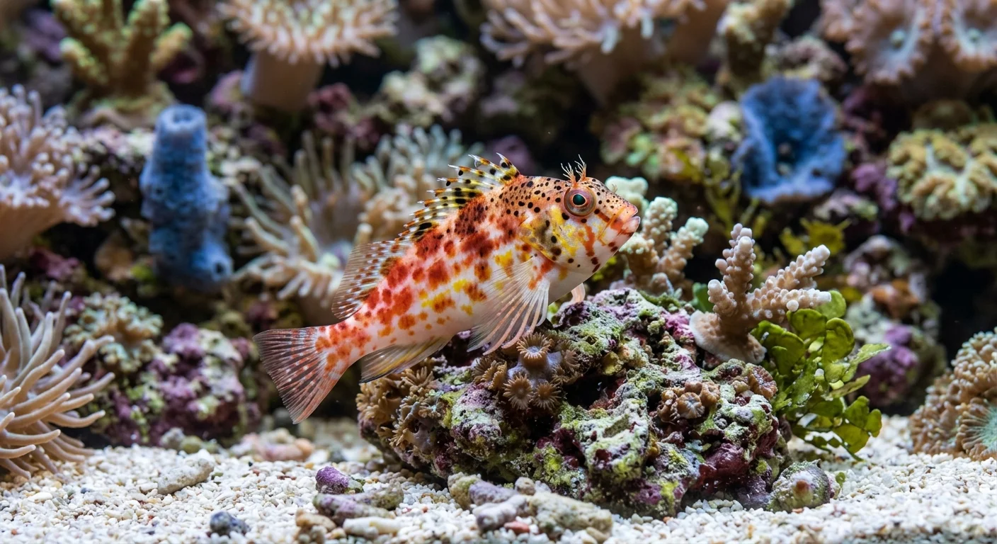 Cirrhitichthys oxycephalus - Den prickede koralvogter