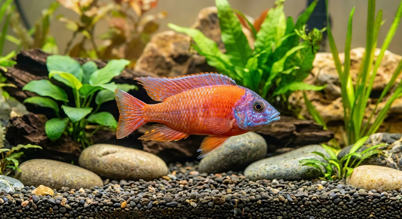 Aulonocara sp. Red - Den Røde Påfuglecichlide