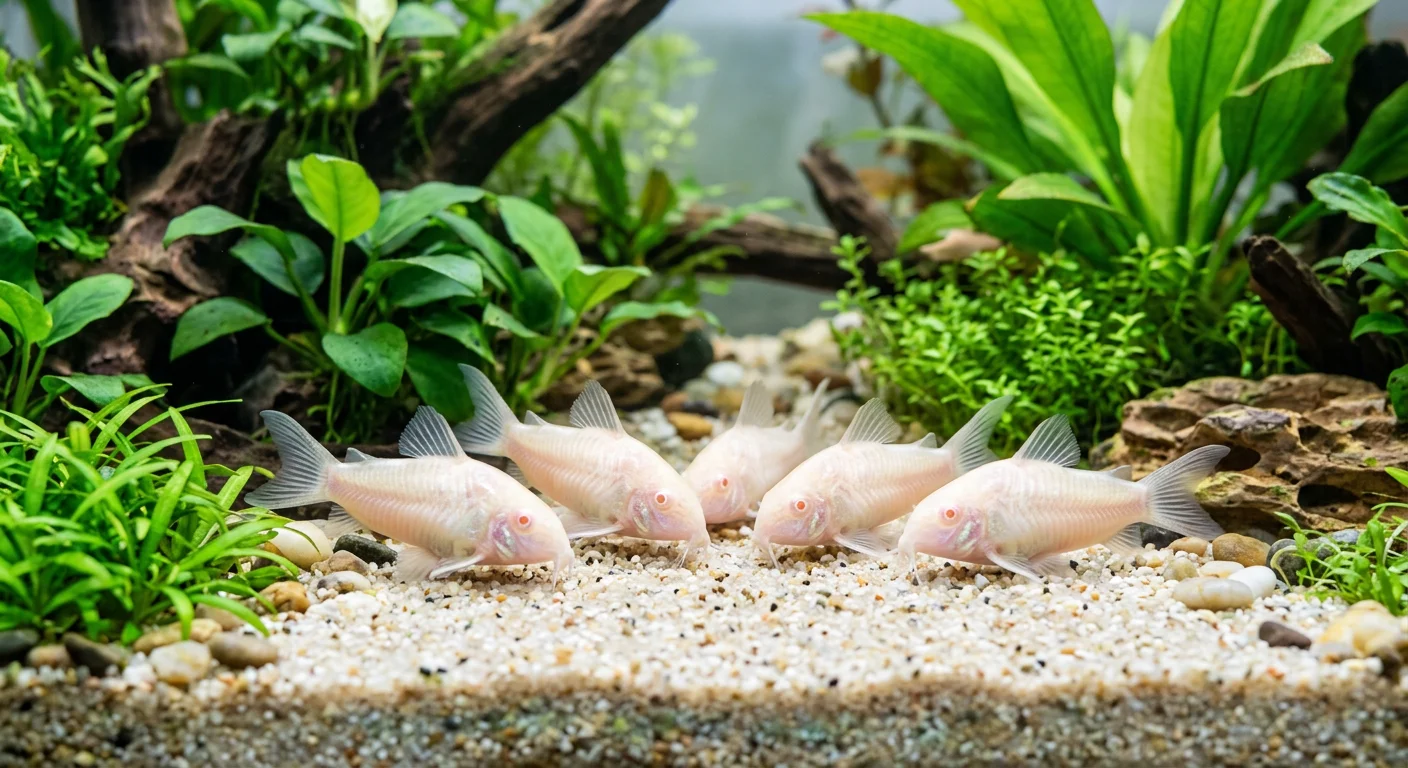 Albino Kobber Pansermalle (Corydoras aeneus Albino) – Din komplette guide