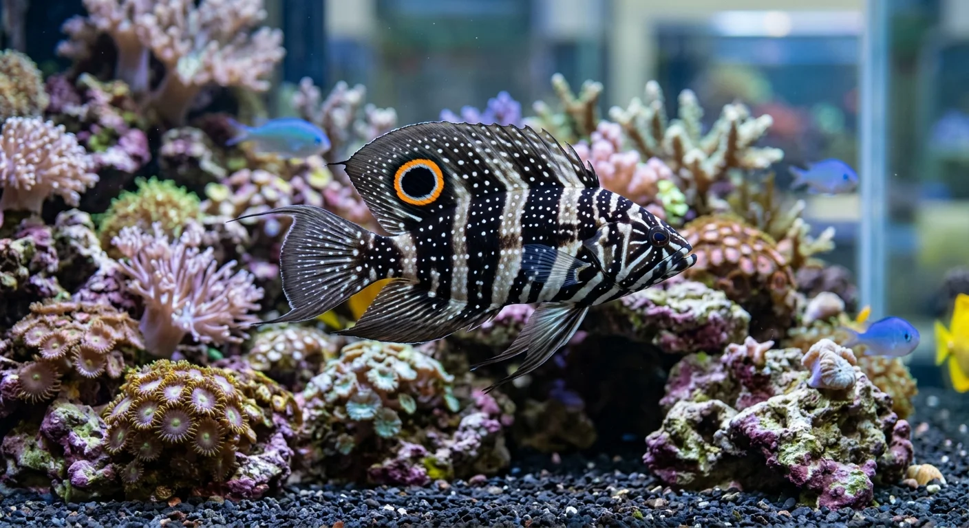 Komet miralkelbars (Calloplesiops altivelis) – Alt om pleje i saltvandsakvarium