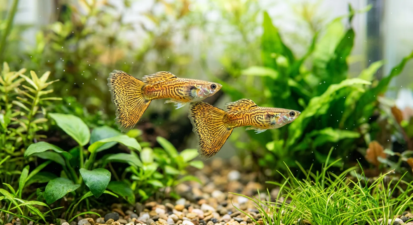 Guppy Golden Cobra (Poecilia reticulata) - Par