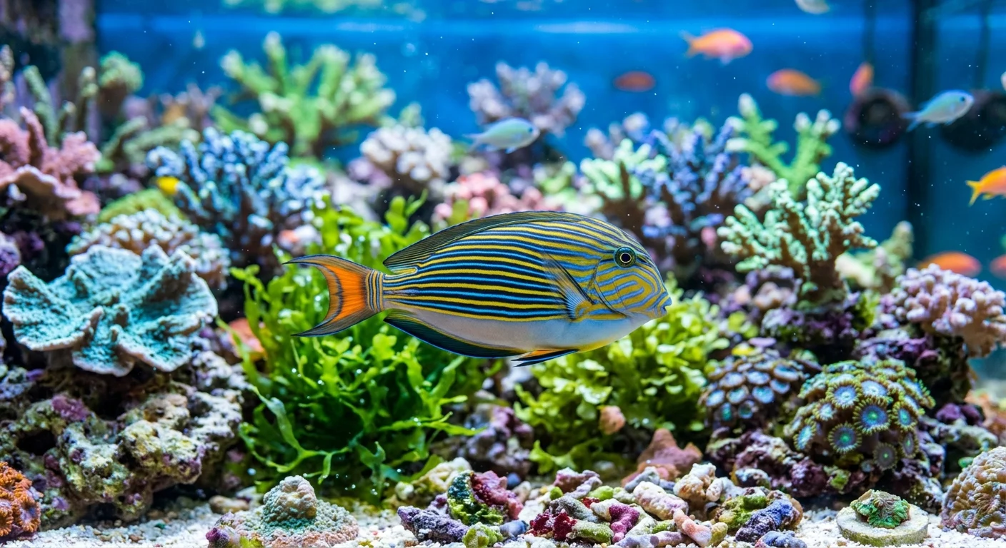 Acanthurus lineatus - Den stripet kirurgfisk