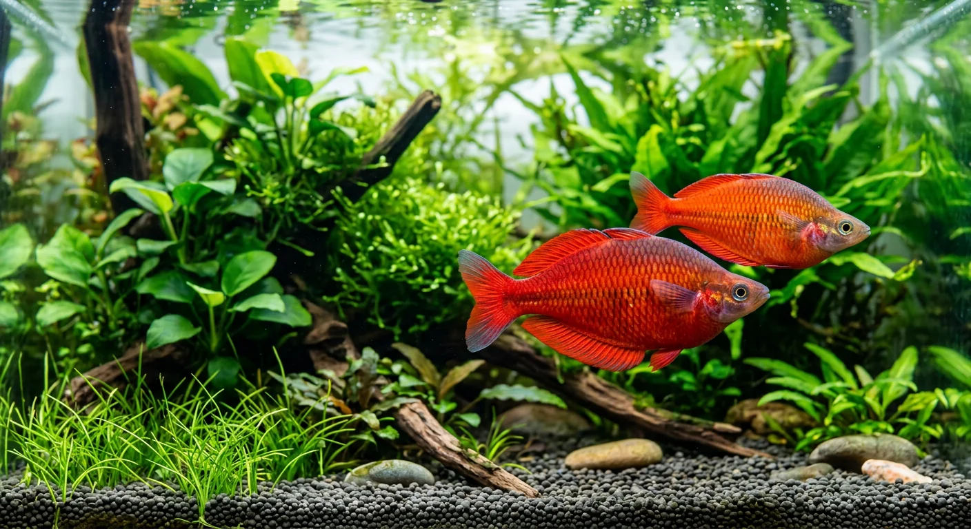 Rød regnbuefisk (Glossolepis incisus) – Plejeguide til den røde perle