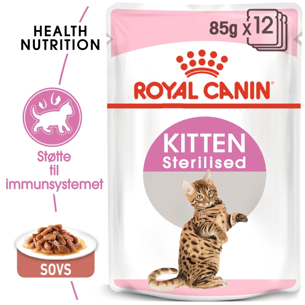 Royal Canin Second Age Kitten Sterilised  Sovs - vådfoder 85 g