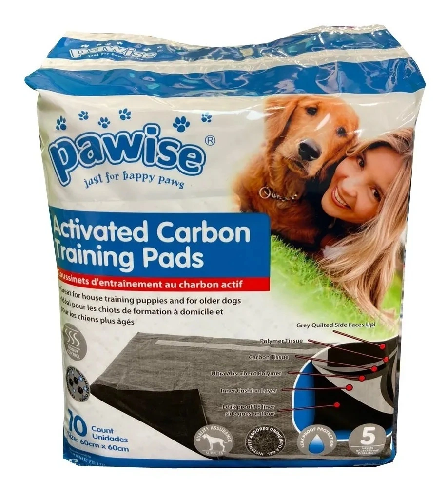 Pawise Hvalpeunderlag med Carbon 60 x 60 cm