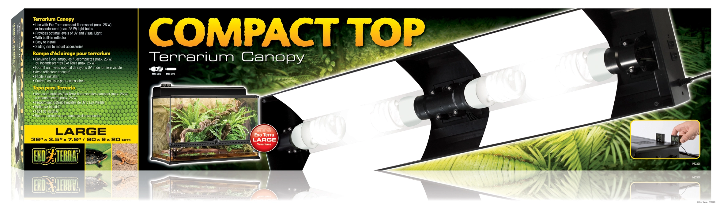 Exo Terra Compact Top Lampe 90 cm