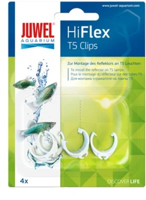 Juwel Reflektorclips HiFlex 4 stk. T5 i plast 16 mm