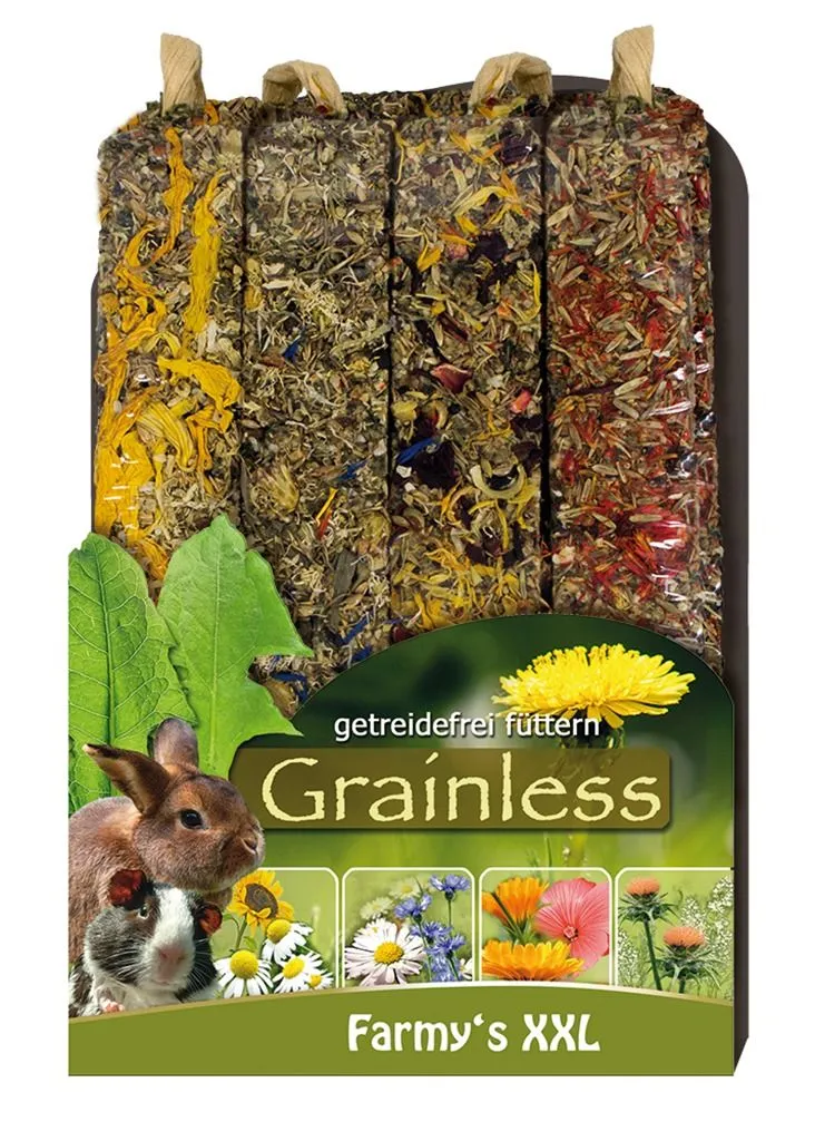 JR Farmys Grainless Gnaverstænger XXL - Blomster 4 pak