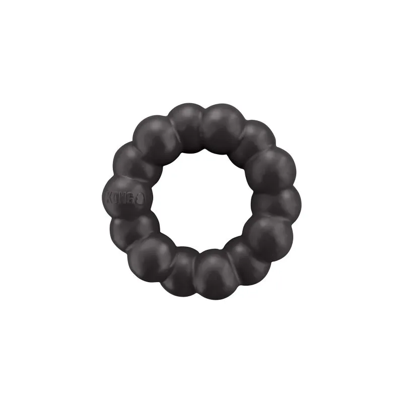 KONG Extreme Ring Sort XL 13 cm - ekstra slidstærk tyggering