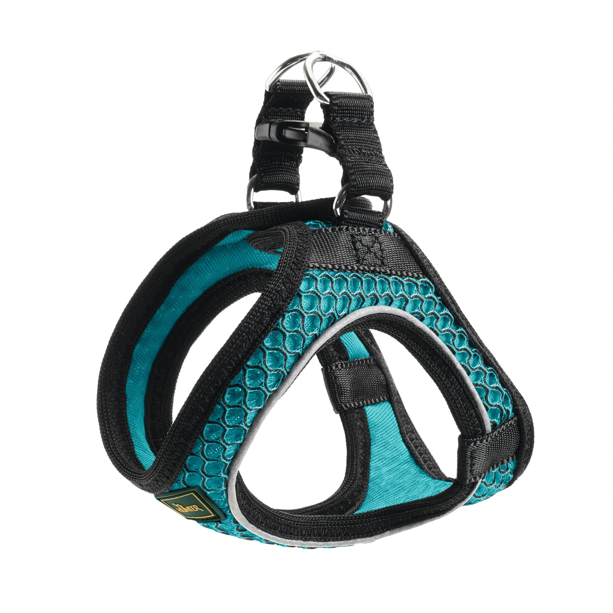 Hunter NY Hilo Comfort hundesele XXS-XS turkis mave/bryst 33-36 cm - Fleksibel let pasform til små hunde