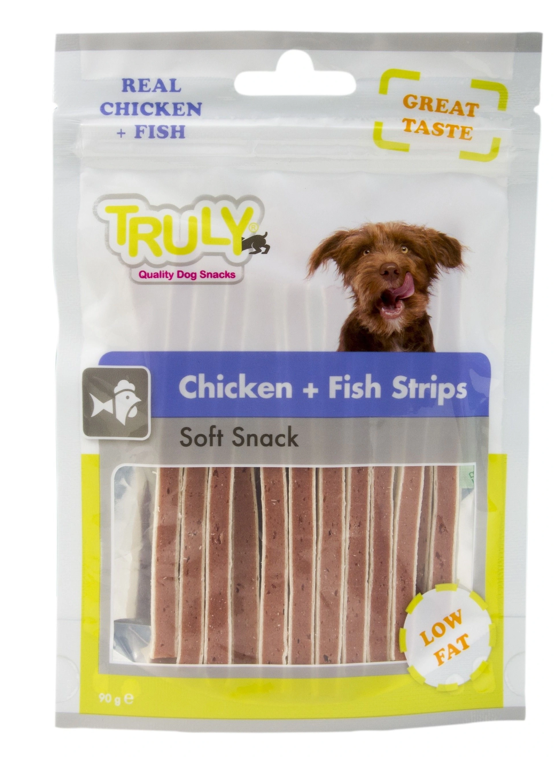 Truly Strips 90 g - Kødsnacks i strimler