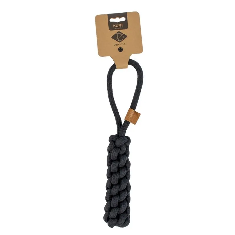 D&D Home Kurt 36 cm Sort Knudereb 10 mm - hundelegetøj
