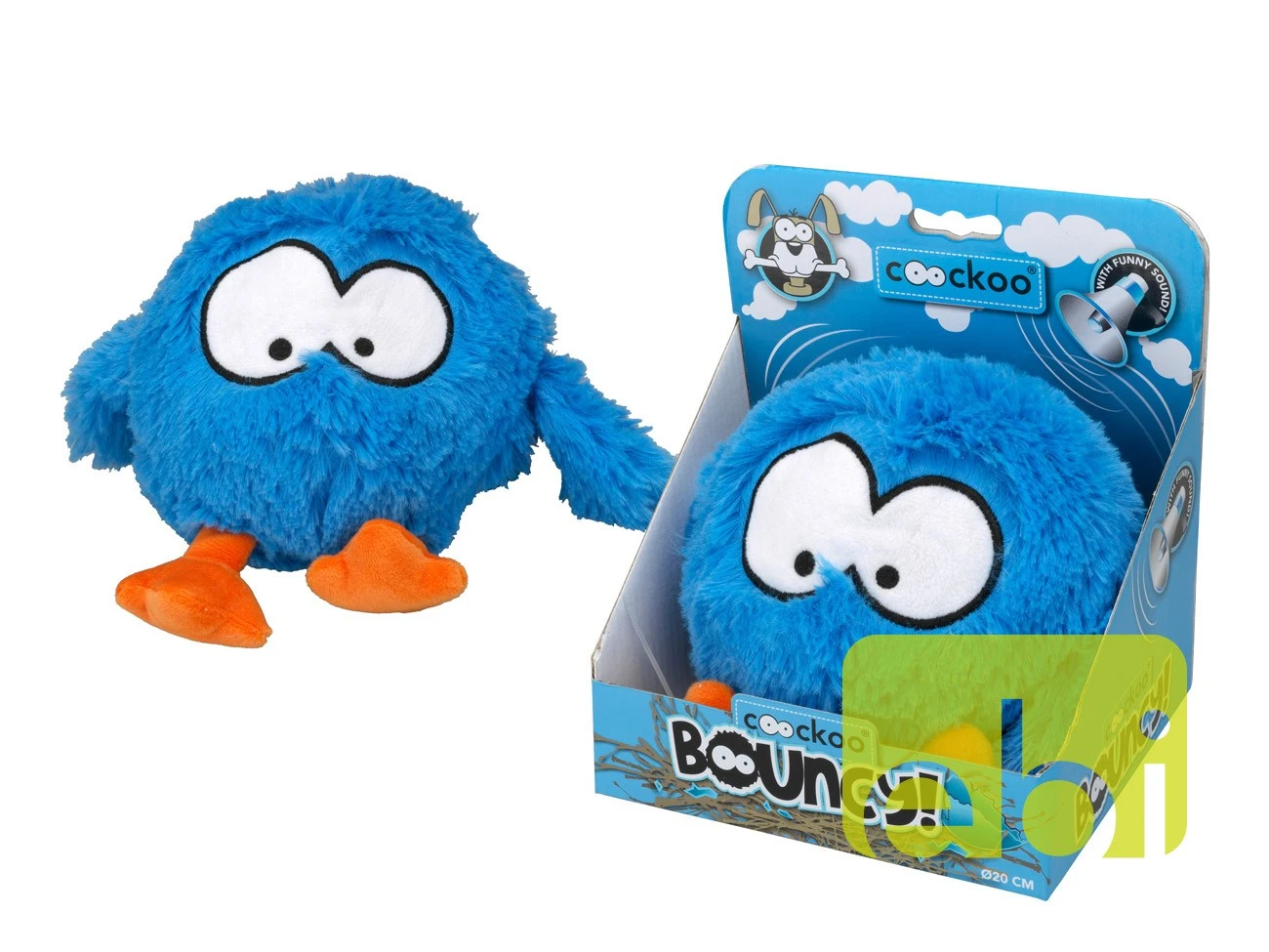 Coockoo Bouncy Jumping Ball Blå
