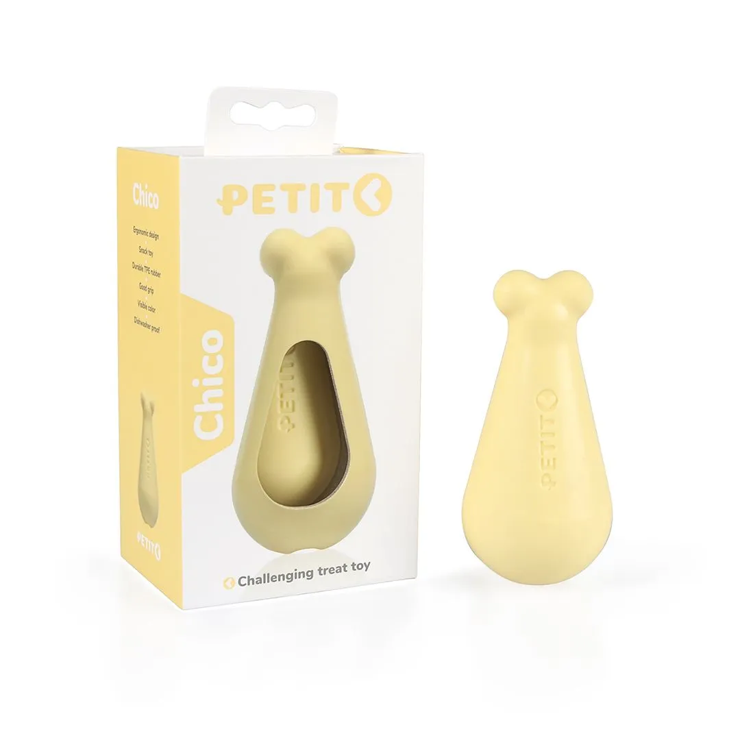 PETIT Hvalpelegetøj CHICO Yellow - blødt bamselegetøj til små hvalpe