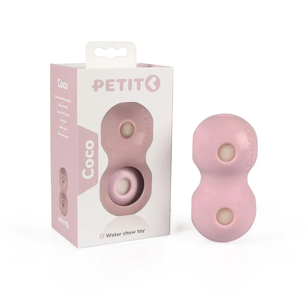 PETIT COCO vandlegetøj med svamp til hvalpe og små hunde pink