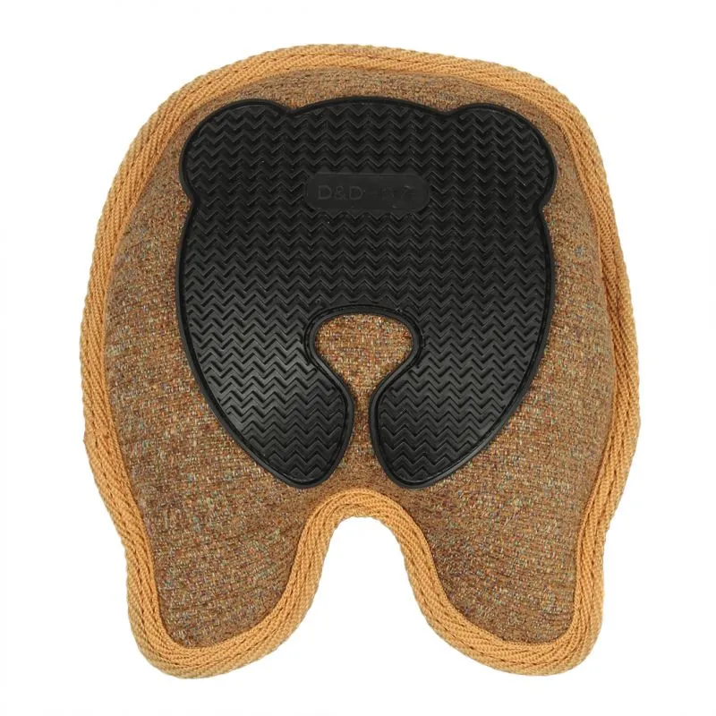 D&D Home Bobo Brown Chenille 18x19 cm - hundelegetøj med TPR og pivelyd