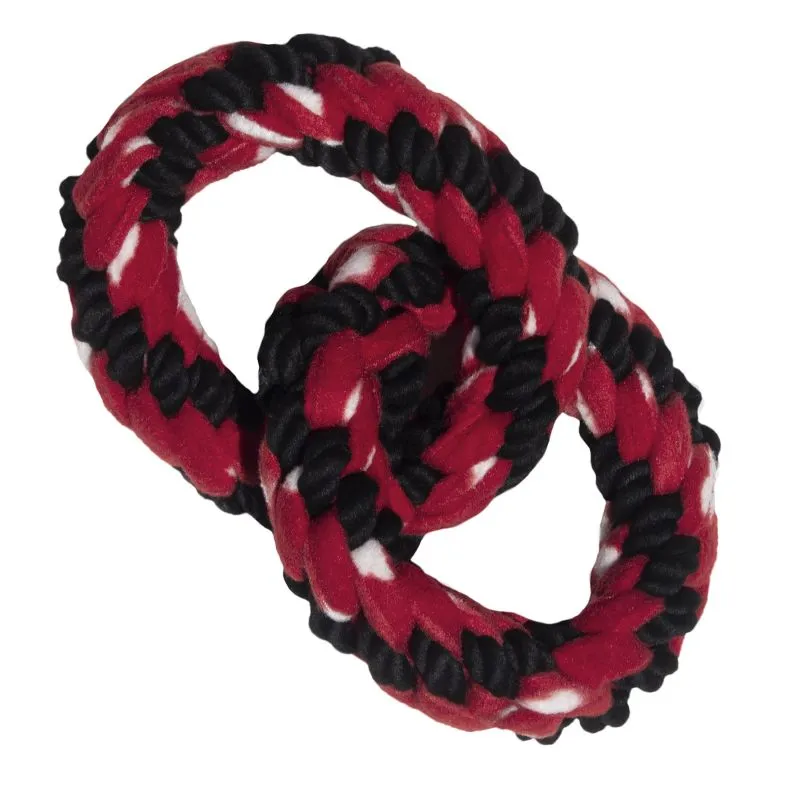 KONG Signature Reb Dobbelt Ring 23 cm Flerfarvet - hundelegetøj