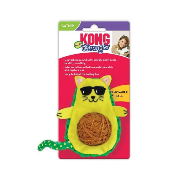 KONG Kattelegetøj Wrangler AvoCATo Flerfarvet 12 cm