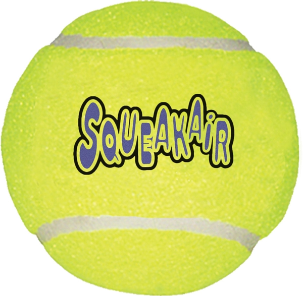 KONG Tennisbold Stor 8 cm med pivlyd - robust hundebold