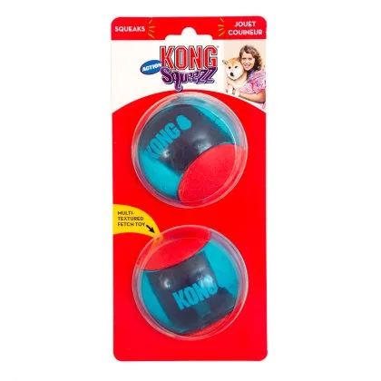 KONG Action Bold stor - farverig bold til store hunde