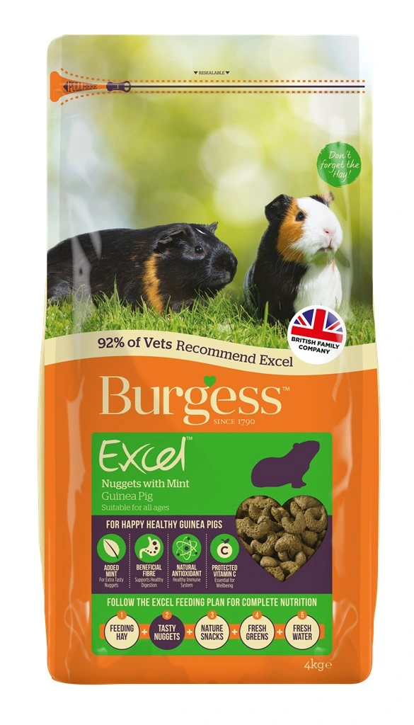 Burgess Excel Marsvinefoder 4 kg