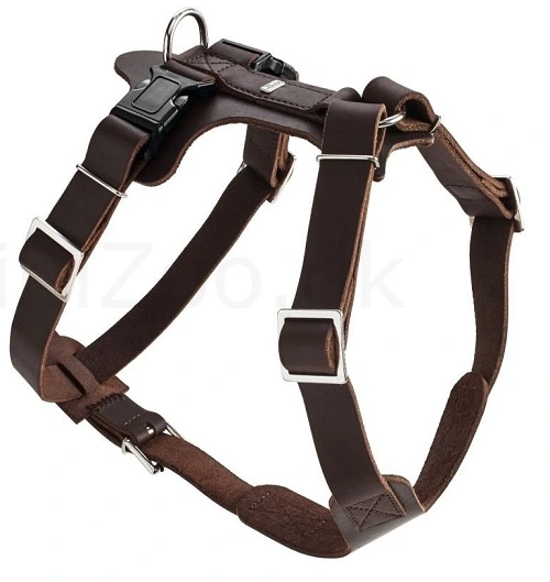 Hunter Hundesele Aalborg mørkebrun XL (M-L/1) - Bryst/hals 58-80 cm