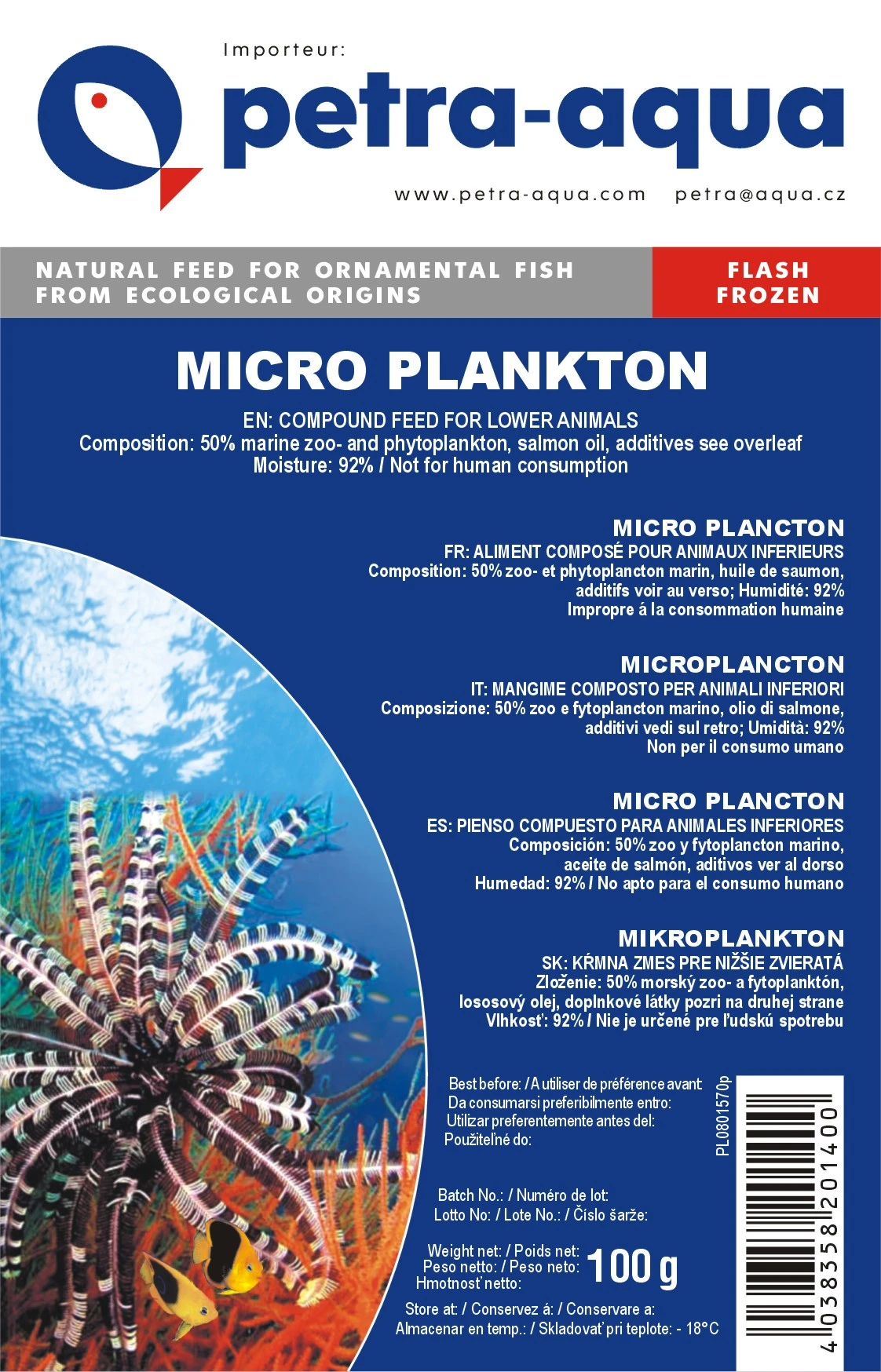 Frostfoder Microplankton 100 gram