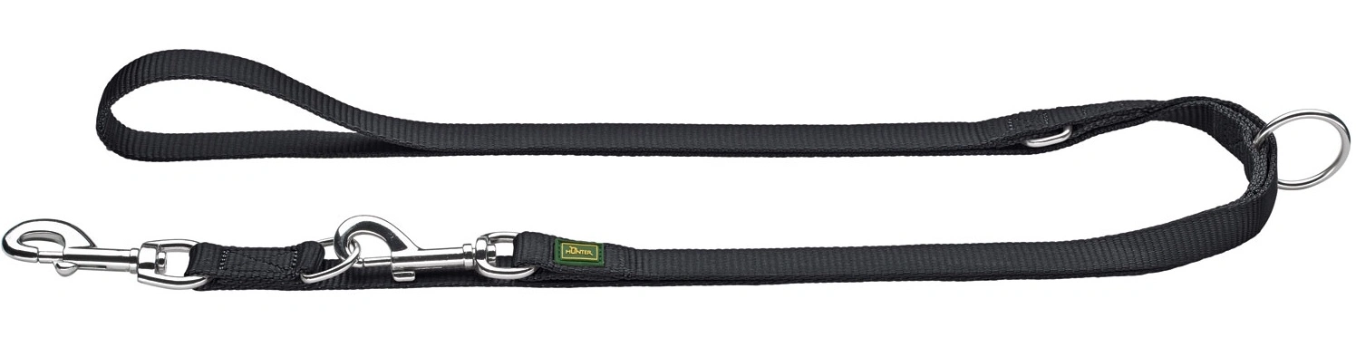 Hunter Hundesnor Nylon Sort 15/200 cm