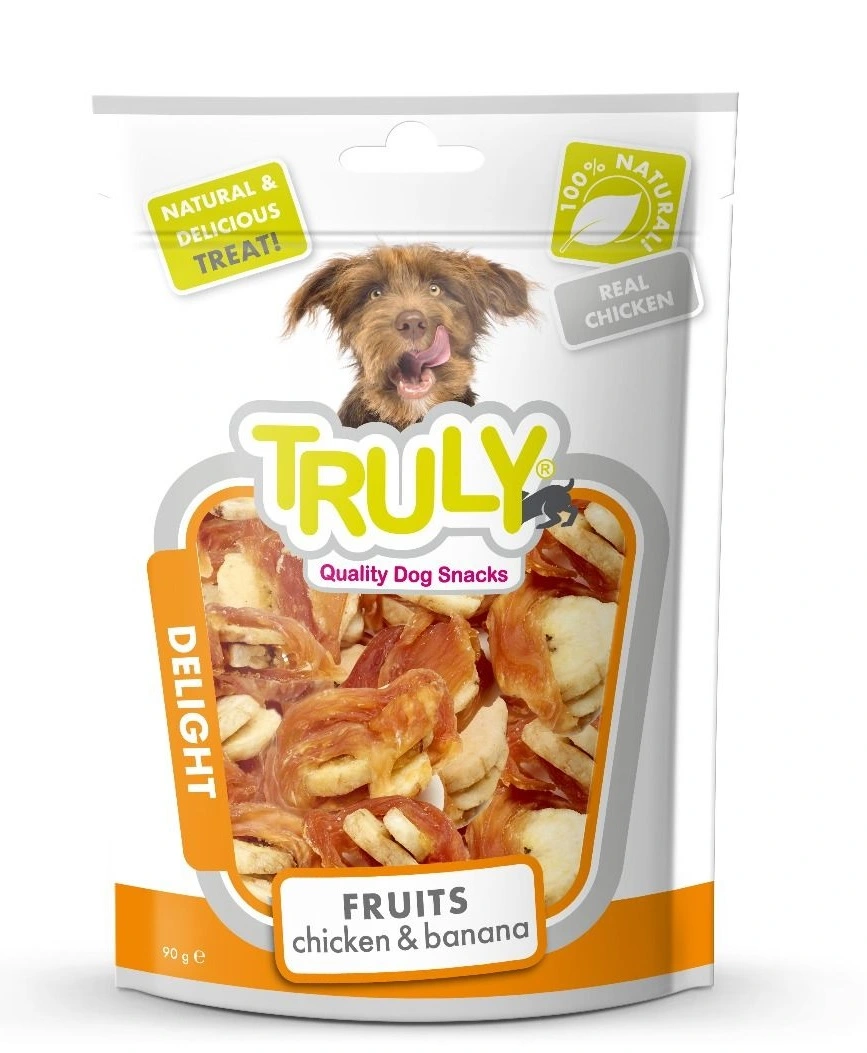 Truly Banana and Chicken 90 g - banan og kylling snacks