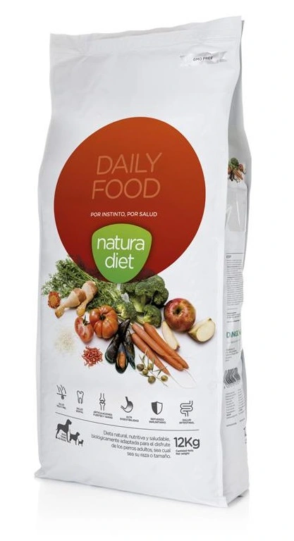 Natura Diet Daily Hundefoder 12 kg - Naturligt og afbalanceret tørfoder til hunde
