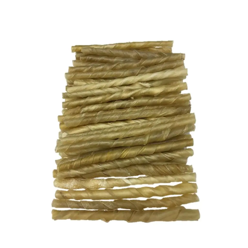Treattime Tyggepinde af oksehud 125 mm 100 stk - naturlige hundesnacks