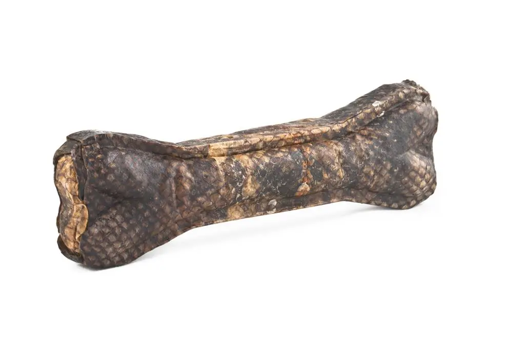 Torskeskindben presset 12 cm 45 g - kornfri hundesnack