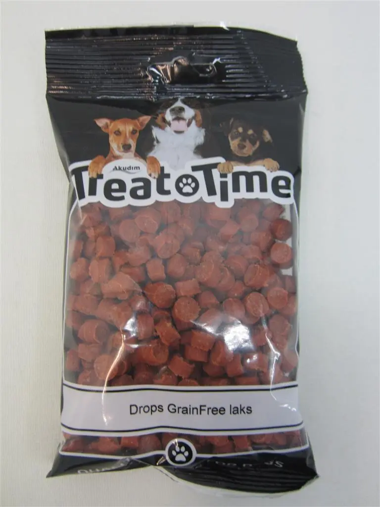 Treattime Drops Kornfri Laks - 200 g hundesnacks