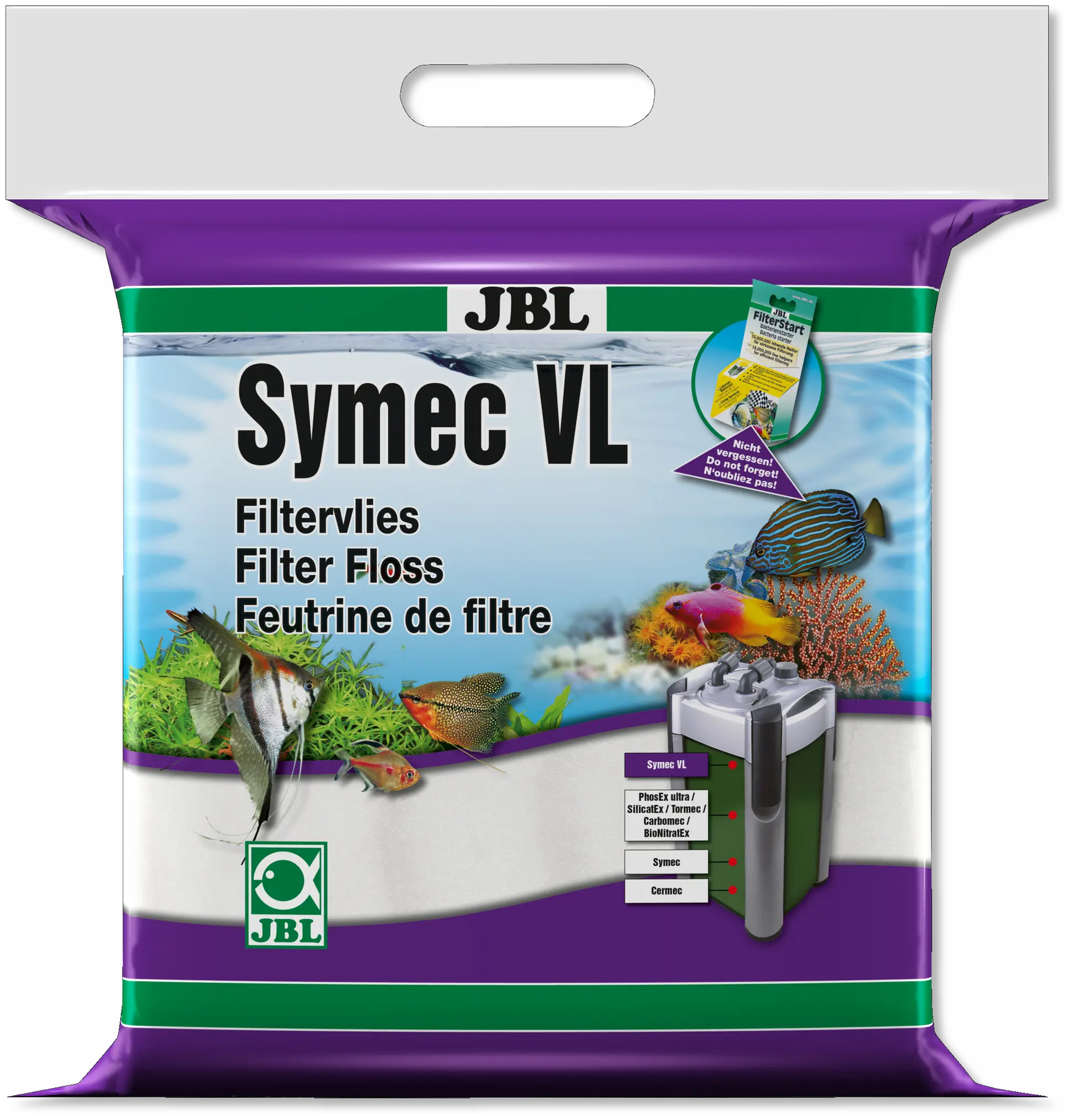 JBL Symec VL filtermåtte 80 x 25 x 3 cm