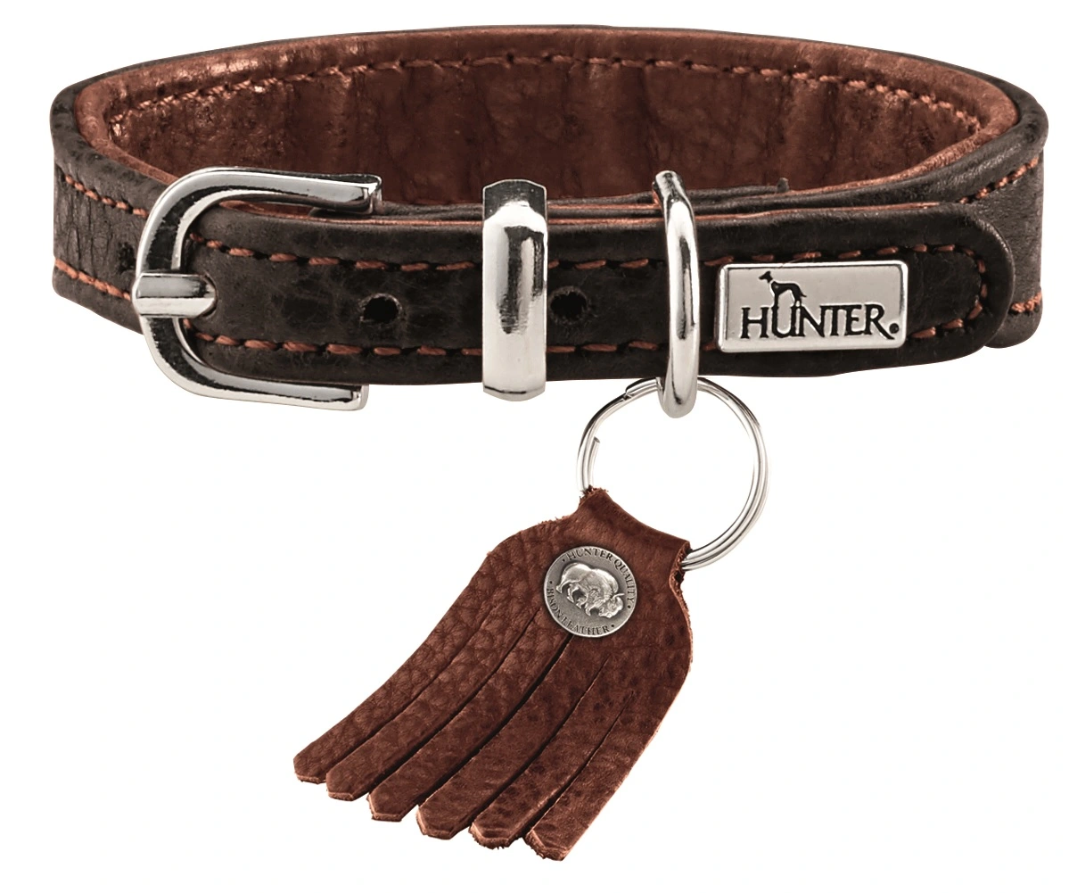 Hunter Cody Petit 27 Mørkebrun Cognac hundehalsbånd