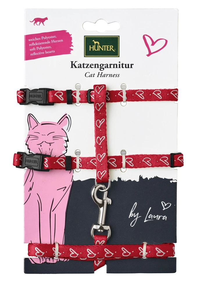Hunter Kattesele Rød