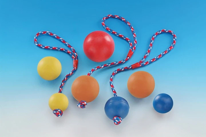 Nobby Rågummi bold 8,5 cm - slidstærkt hundelegetøj