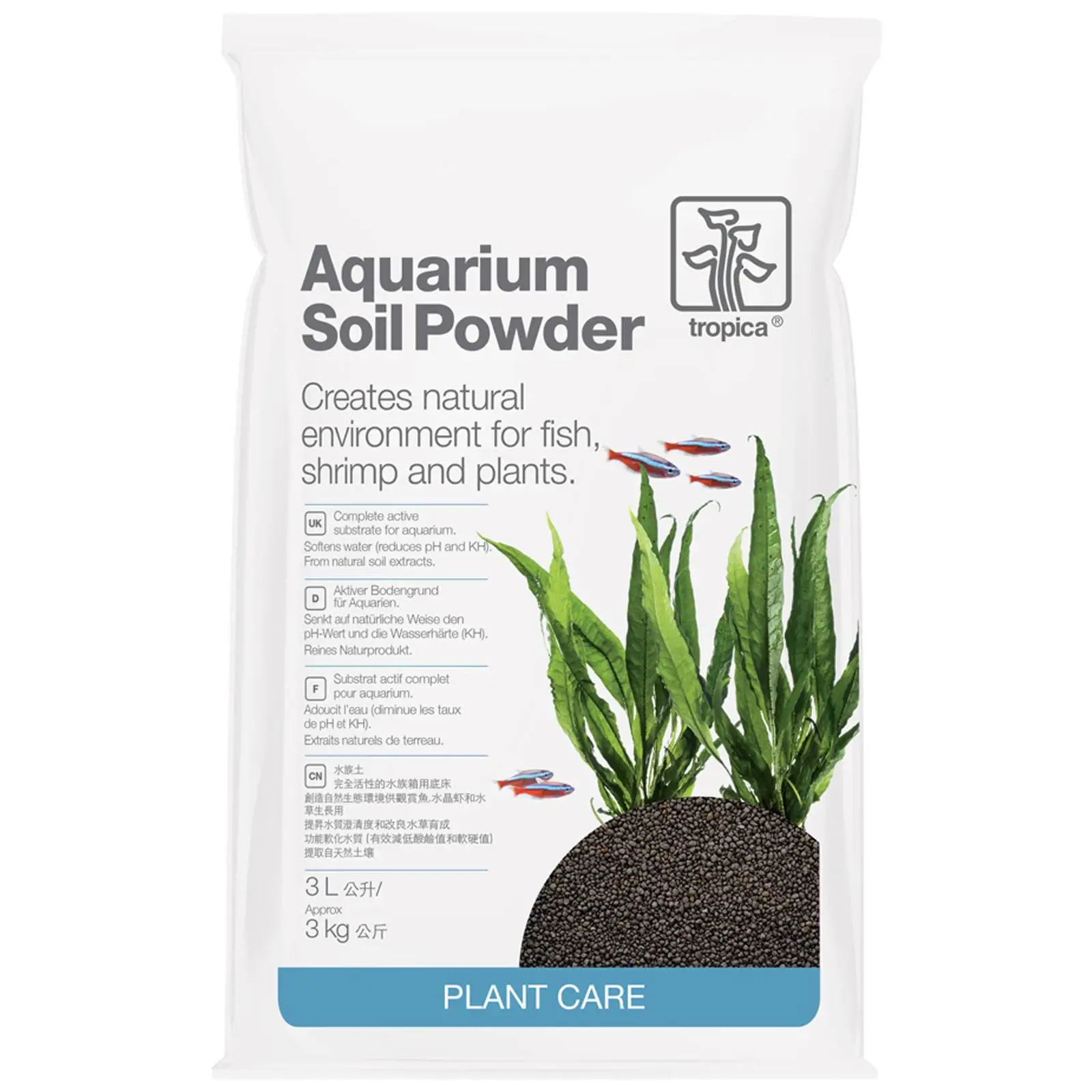 Tropica Aquarium soil powder 3 liter