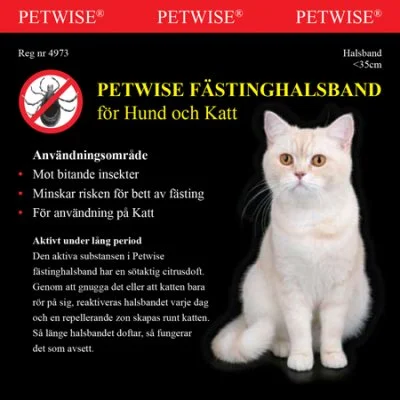 Petwise Flåthalsbånd til katte og små hunde