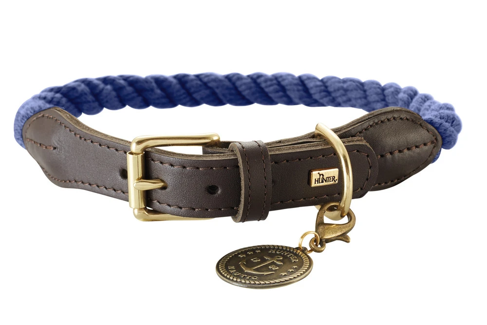 Hunter List Reb Halsbånd L Blå - 60-68 cm
