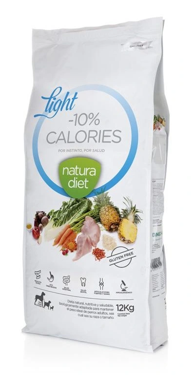 Natura Diet Light -10% kalorier hundefoder 12 kg - tørfoder til steriliserede hunde