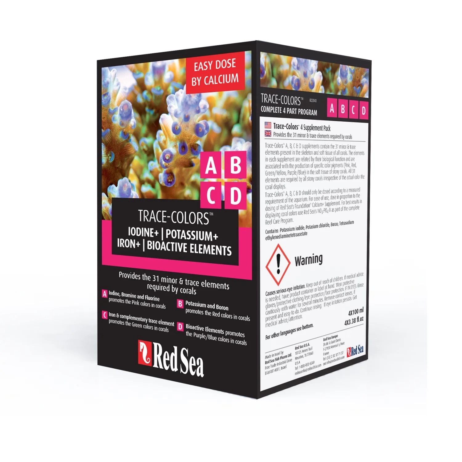 Red Sea Coral Coloration ABCD 4x100ml