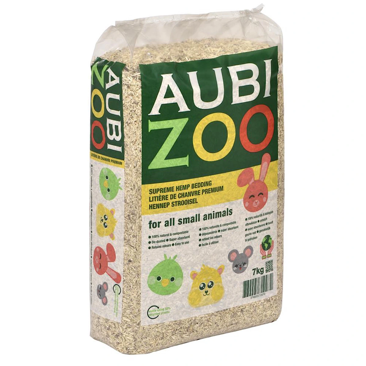 AUBIZOO Hampestrøelse 7 kg