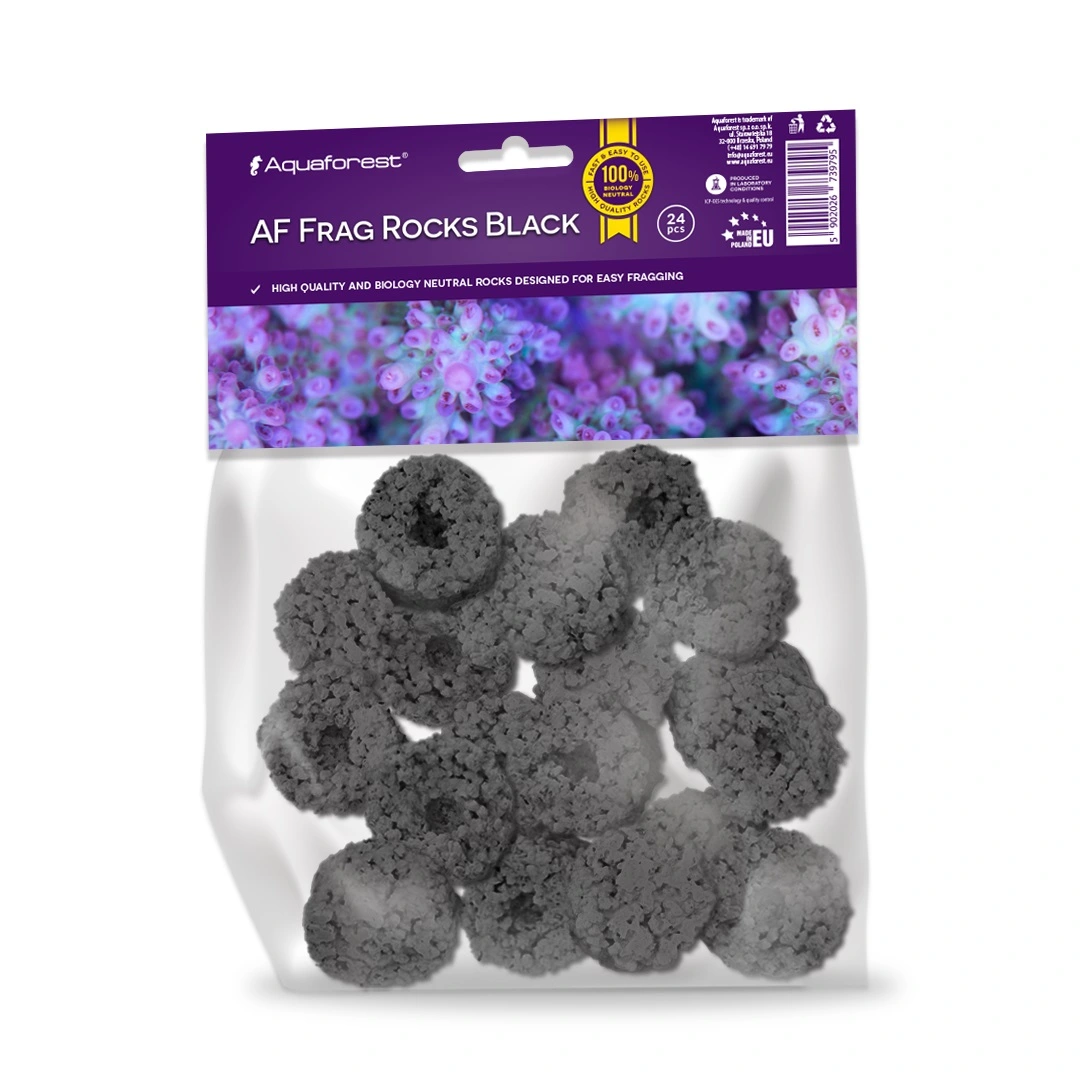 AquaForest Frag Rocks 24 stk Sort