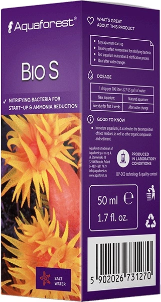 AquaForest Bio S (Bakteriopstart) 50 ml