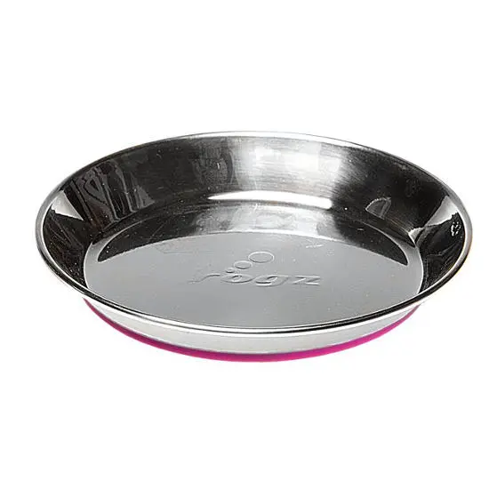 Rogz rustfri stålskål til kat 200 ml Pink